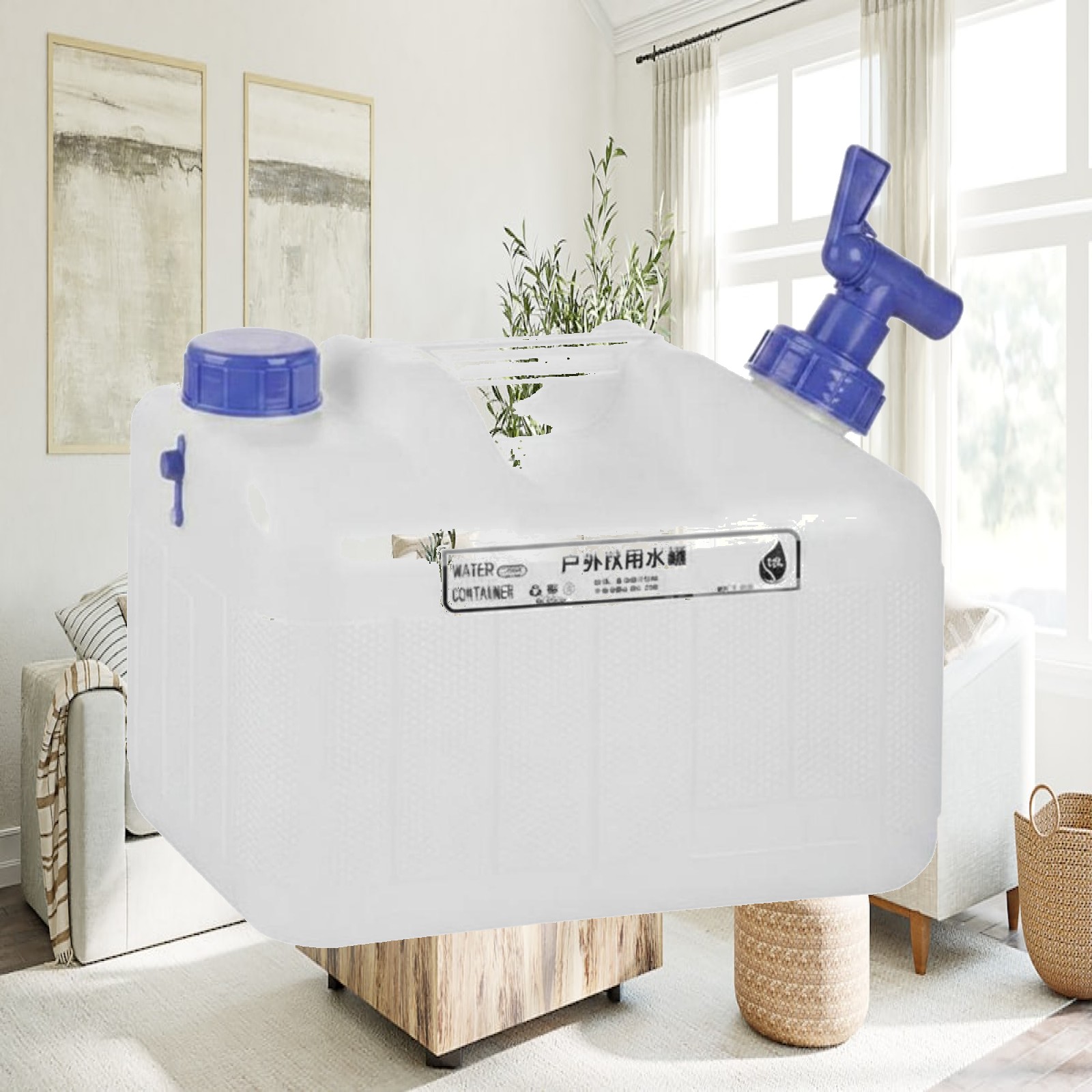 Food Storage Containers - Tragbarer Camping-Wasserbehälter, lebensmittelechter PE-Aufbewahrungsbehälter, großer Outdoor-Wassertank