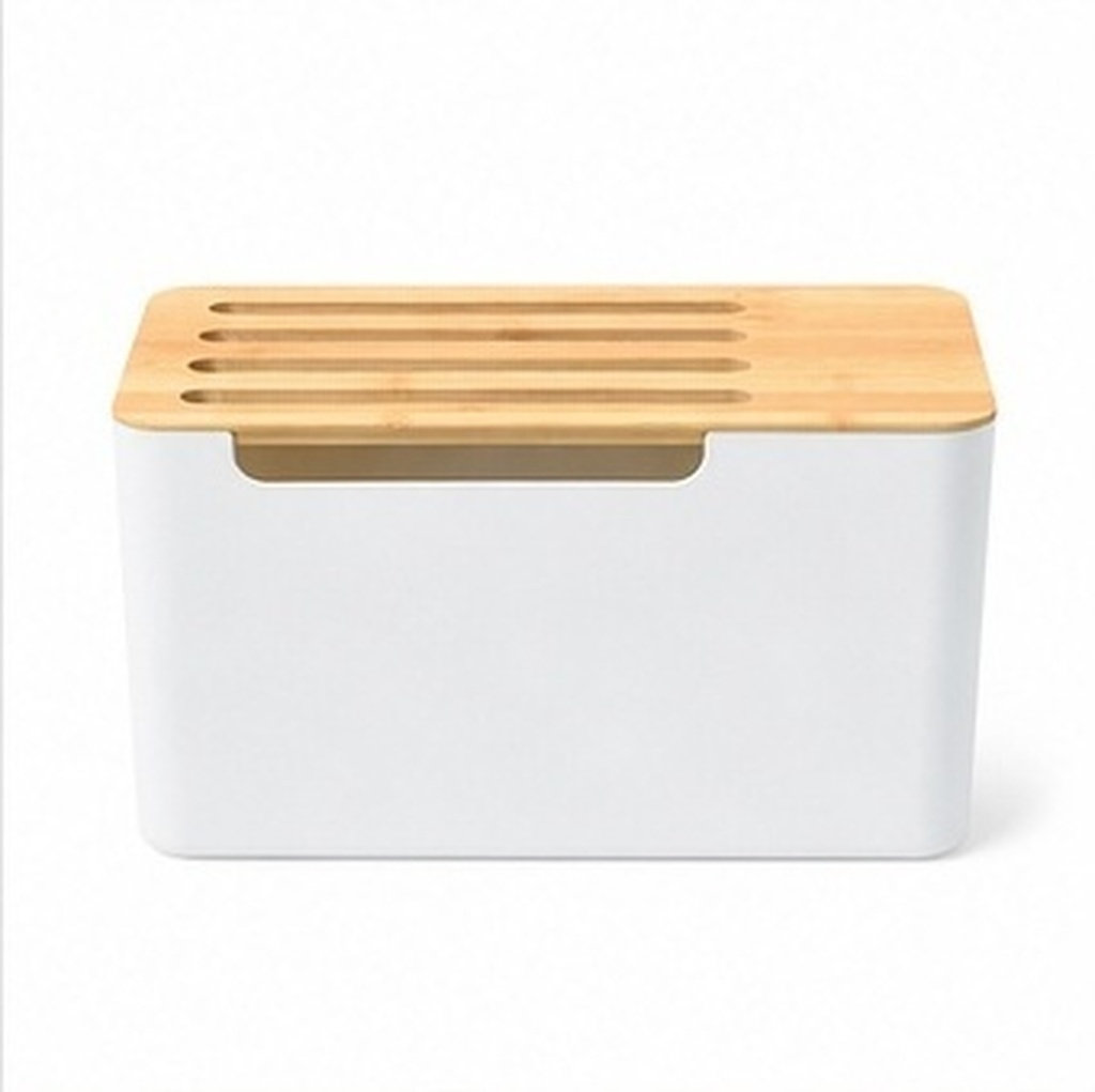 Food Storage With Dividers - Robuste Kabelmanagementbox, Router-Aufbewahrungsbehälter, langlebiger Kabelorganisator für