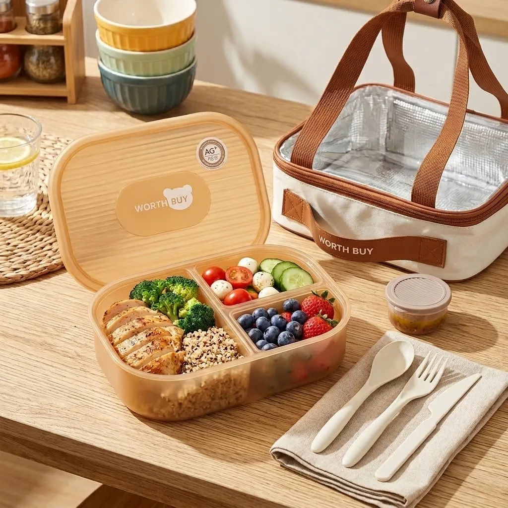Geteilte Plastik-Bento-Box mit – Food Storage With Dividers Bewertung und Preis