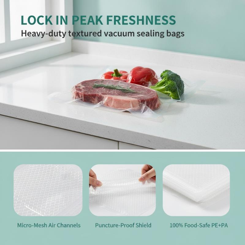 100 Stück BPA-freie Vakuumierb – Food Storage Bag Bewertung und Preis